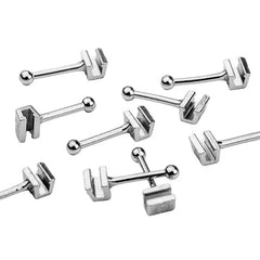 Eksen Straight Crimpable Hook Long 10pcs
