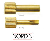 Nordin Gold Plated Hollow Key For Screw Post