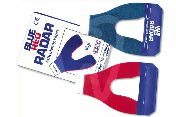 Nordin Radar Blue/Red Articulating Paper 6pcsx12sheet