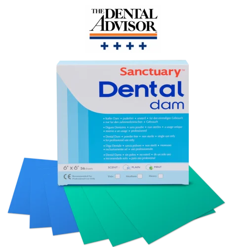 Sanctuary Rubber Dam Sheet 5*5 medium Blue