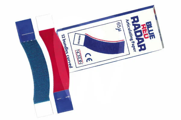 Nordin Radar Blue/Red Articulating Paper 12pcsx12sheet