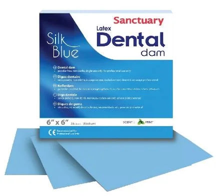 Sanctuary Silk Blue Rubber Dam Sheet 6*6 medium