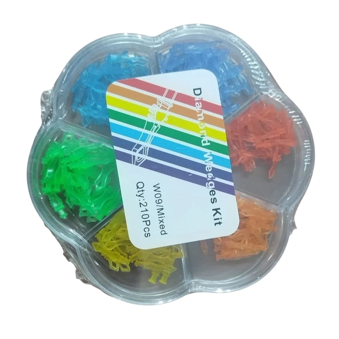 Plastic Diamond Wedge Kit 210pcs