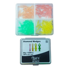 Plastic Diamond Wedges 120 pcs